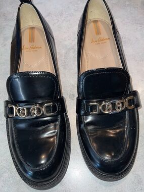 Sam Edelman Womens Leather Christy Loafer Sz 8.5 black